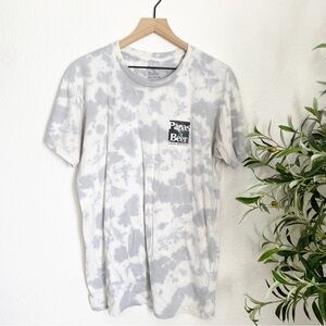 Papas & Beer Tie Dye Graphic Tee Small